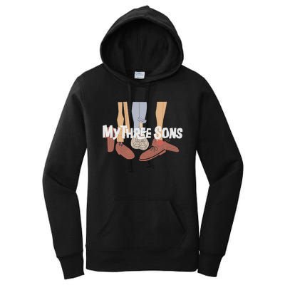 My Three Sons Shoes Retro Lover Gift Women's Pullover Hoodie