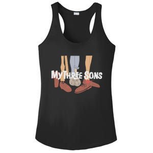 My Three Sons Shoes Retro Lover Gift Ladies PosiCharge Competitor Racerback Tank