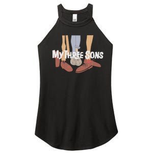 My Three Sons Shoes Retro Lover Gift Women's Perfect Tri Rocker Tank