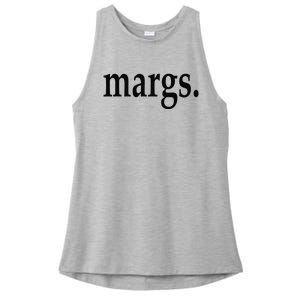 Margs - That Says Margs - Pool Party Parties Vacation Fun Ladies PosiCharge Tri-Blend Wicking Tank