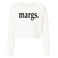 Margs - That Says Margs - Pool Party Parties Vacation Fun Cropped Pullover Crew