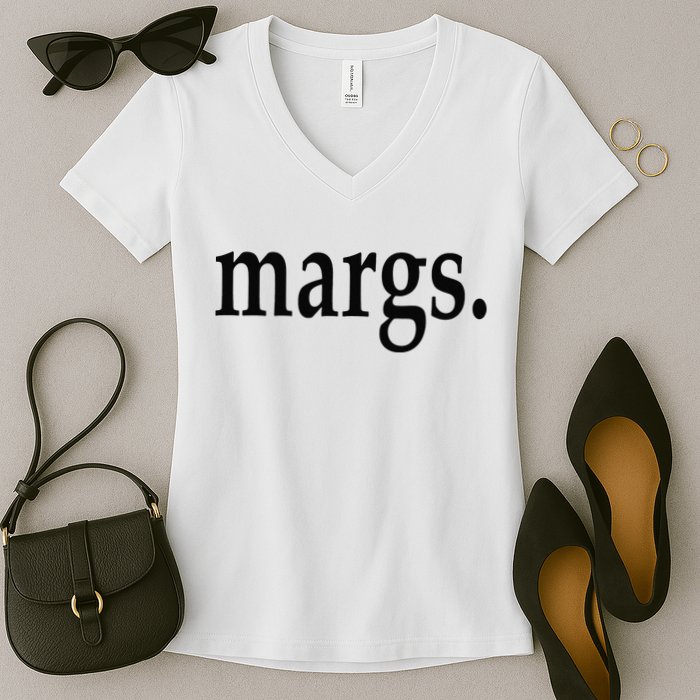 Margs - That Says Margs - Pool Party Parties Vacation Fun Women's V-Neck T-Shirt