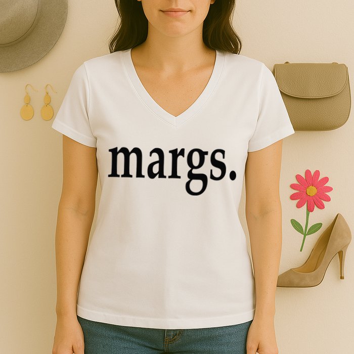 Margs - That Says Margs - Pool Party Parties Vacation Fun Women's V-Neck T-Shirt