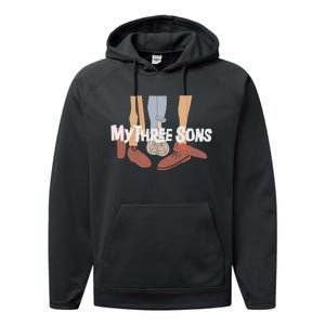 My Three Sons Shoes Retro Lover Performance Fleece Hoodie