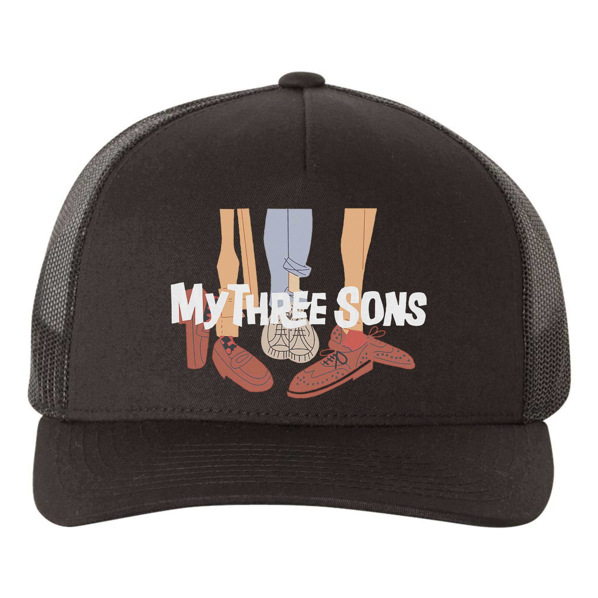 My Three Sons Shoes Retro Lover Yupoong Adult 5-Panel Trucker Hat