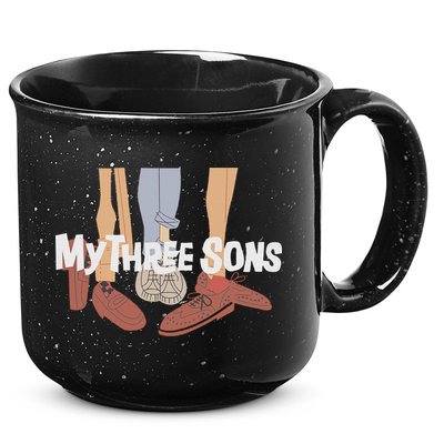 My Three Sons Shoes Retro Lover 15oz Campfire Ceramic Mug