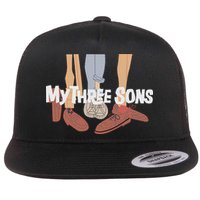 My Three Sons Shoes Retro Lover Flat Bill Trucker Hat