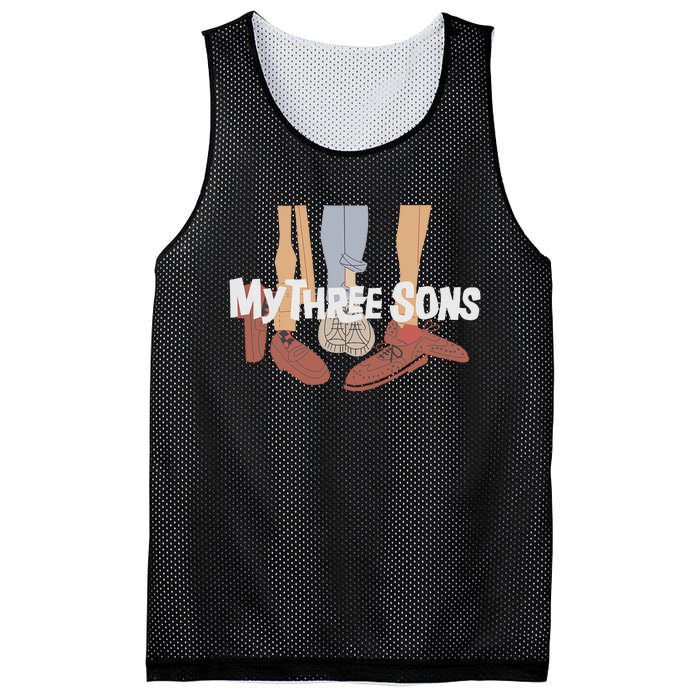 My Three Sons Shoes Retro Lover Mesh Reversible Basketball Jersey Tank