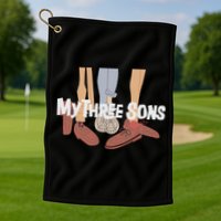 My Three Sons Shoes Retro Lover Golf Towel