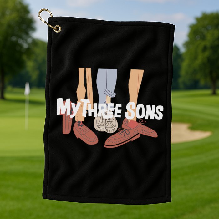 My Three Sons Shoes Retro Lover Golf Towel