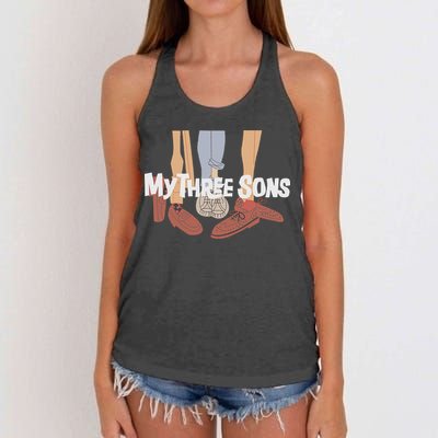 My Three Sons Shoes Retro Lover Women's Knotted Racerback Tank