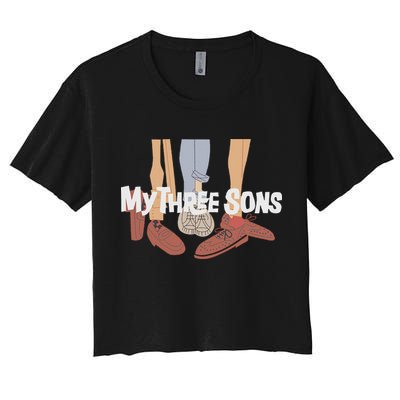 My Three Sons Shoes Retro Lover Crop Top