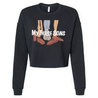 My Three Sons Shoes Retro Lover Cropped Pullover Crew