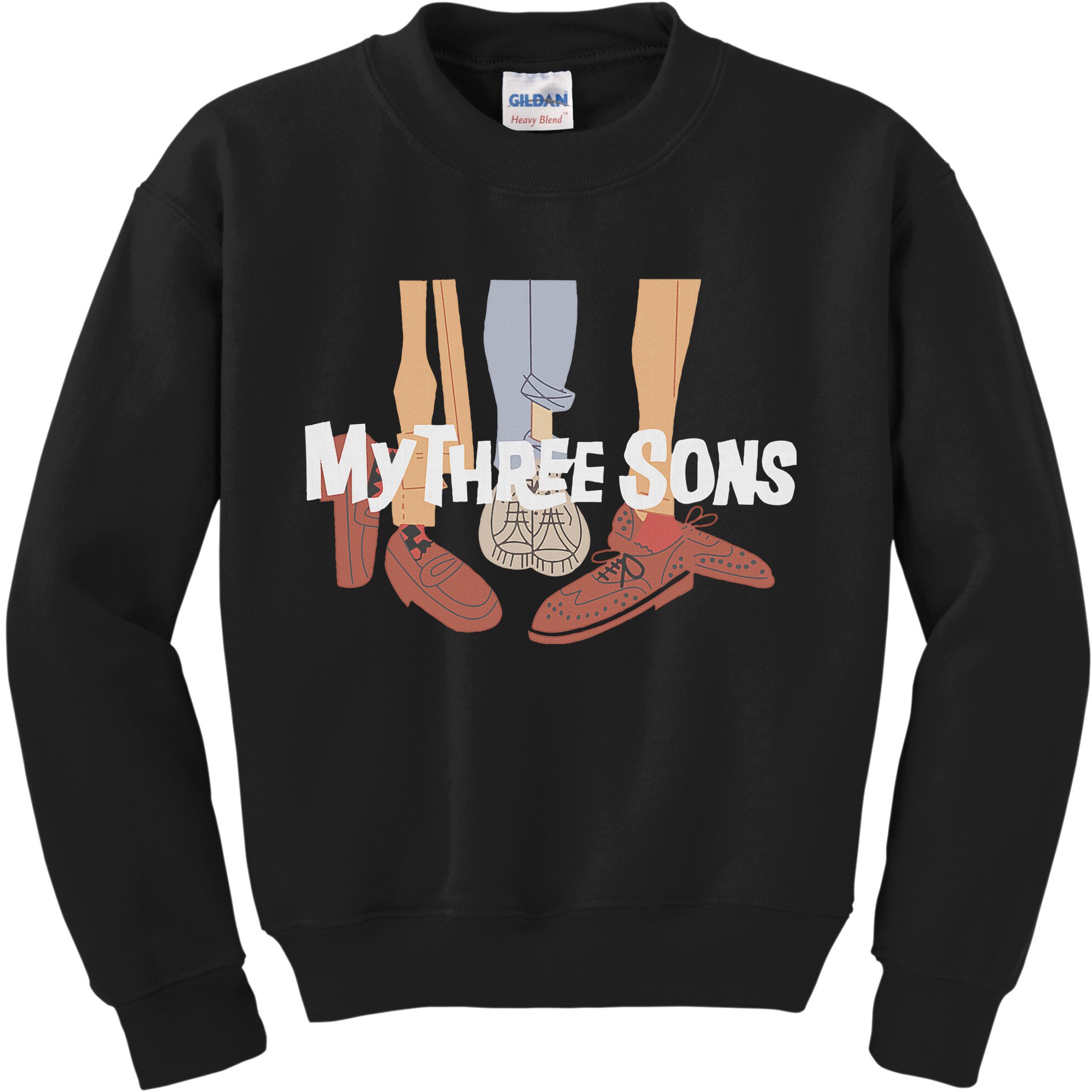 My Three Sons Shoes Retro Lover Kids Sweatshirt