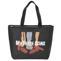 My Three Sons Shoes Retro Lover Zip Tote Bag