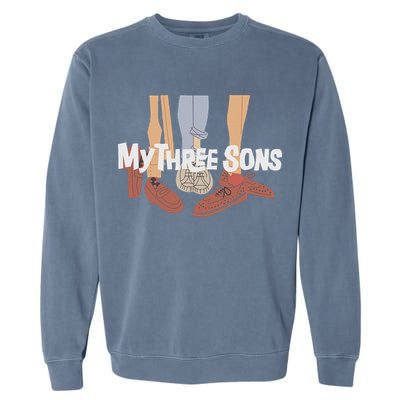 My Three Sons Shoes Retro Lover Garment-Dyed Sweatshirt