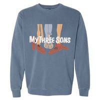 My Three Sons Shoes Retro Lover Garment-Dyed Sweatshirt