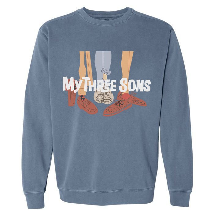 My Three Sons Shoes Retro Lover Garment-Dyed Sweatshirt