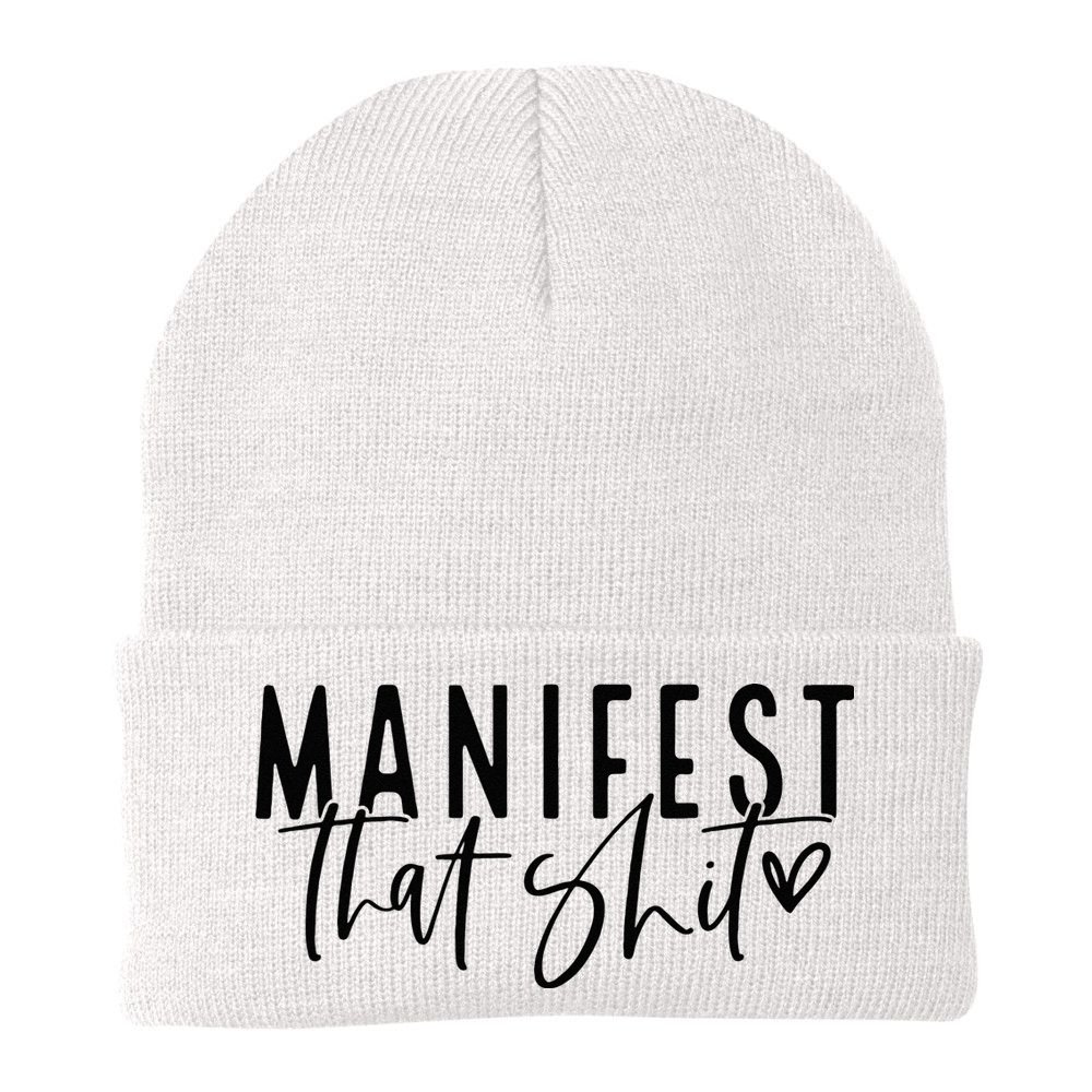 Manifest That Shit Attraction Law Spiritual Yoga Meditation Beanie