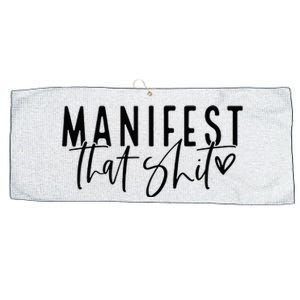 Manifest That Shit Attraction Law Spiritual Yoga Meditation Large Microfiber Waffle Golf Towel