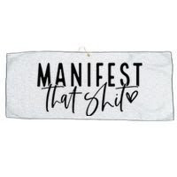 Manifest That Shit Attraction Law Spiritual Yoga Meditation Large Microfiber Waffle Golf Towel