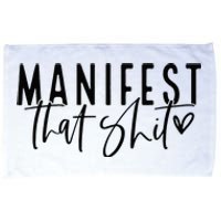 Manifest That Shit Attraction Law Spiritual Yoga Meditation Microfiber Hand Towel