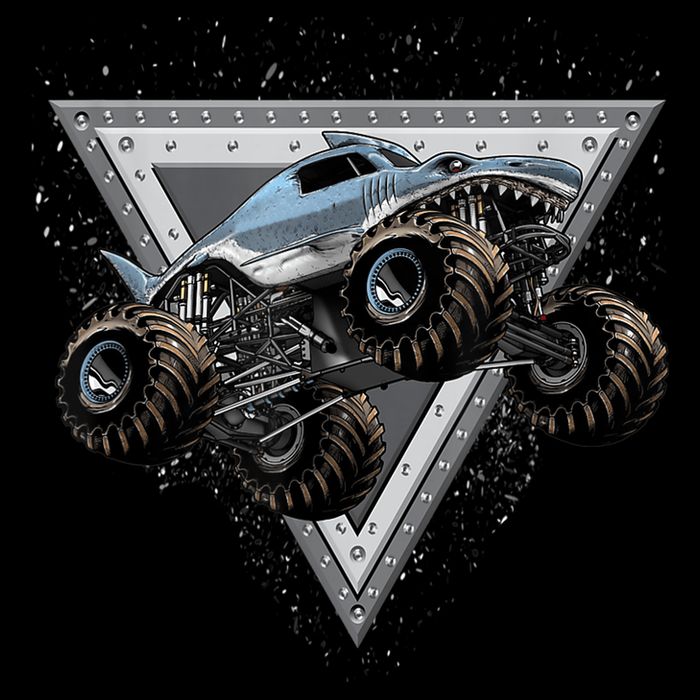 Monster Truck Shark For Adults And Boys Girls Shark Truck Doggie Tank