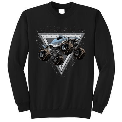 Monster Truck Shark For Adults And Boys Girls Shark Truck Sweatshirt