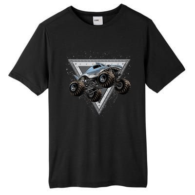 Monster Truck Shark For Adults And Boys Girls Shark Truck Tall Fusion ChromaSoft Performance T-Shirt