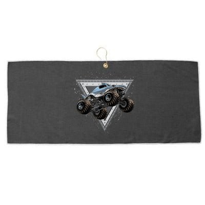 Monster Truck Shark For Adults And Boys Girls Shark Truck Large Microfiber Waffle Golf Towel