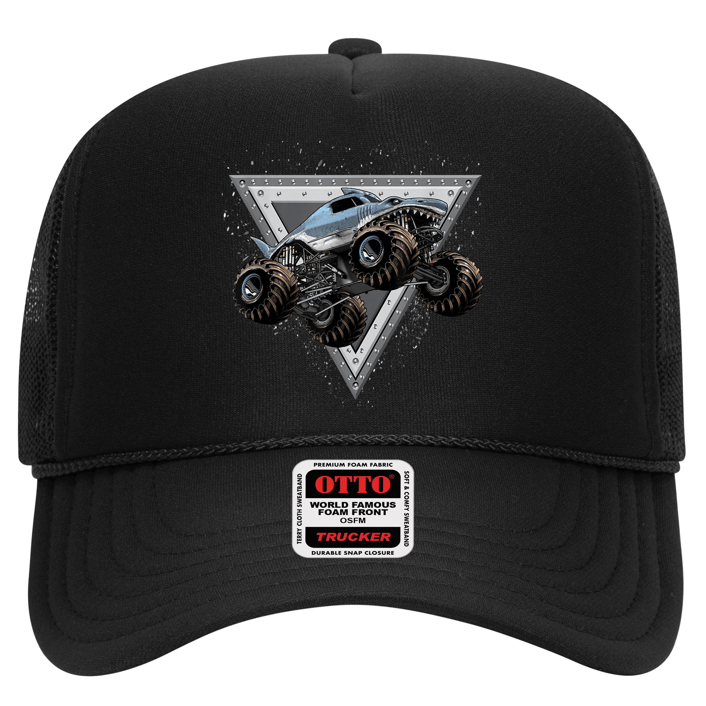Monster Truck Shark For Adults And Boys Girls Shark Truck Hat