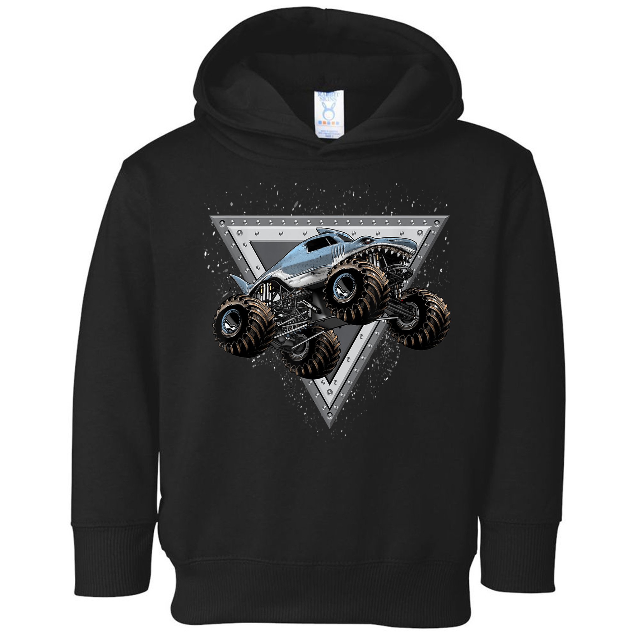 Monster Truck Shark For Adults And Boys Girls Shark Truck Toddler Hoodie