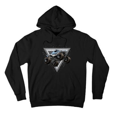 Monster Truck Shark For Adults And Boys Girls Shark Truck Tall Hoodie