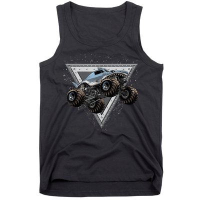 Monster Truck Shark For Adults And Boys Girls Shark Truck Tank Top