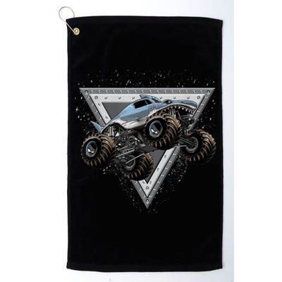 Monster Truck Shark For Adults And Boys Girls Shark Truck Platinum Collection Golf Towel