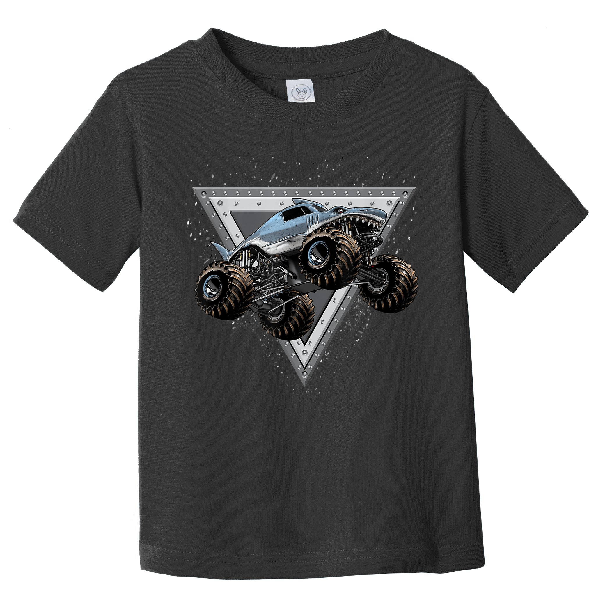 Monster Truck Shark For Adults And Boys Girls Shark Truck Toddler T-Shirt