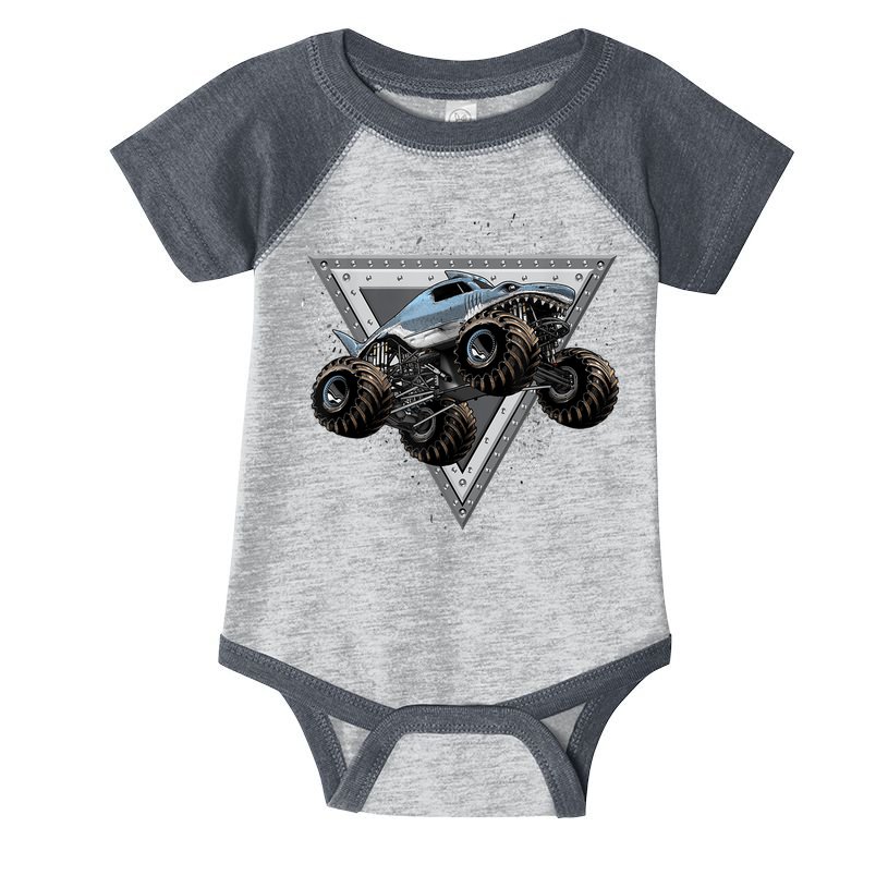 Monster Truck Shark For Adults And Boys Girls Shark Truck Infant Baby Jersey Bodysuit