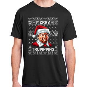 Merry Trumpmas Santa Claus Trump Christmas Ugly Christmas Adult ChromaSoft Performance T-Shirt