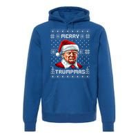 Merry Trumpmas Santa Claus Trump Christmas Ugly Christmas Premium Hoodie