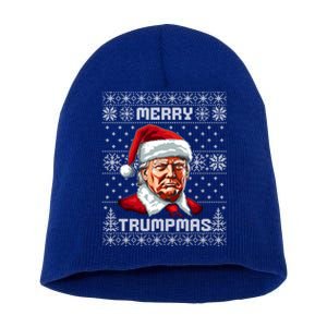 Merry Trumpmas Santa Claus Trump Christmas Ugly Christmas Short Acrylic Beanie