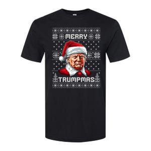 Merry Trumpmas Santa Claus Trump Christmas Ugly Christmas Softstyle CVC T-Shirt