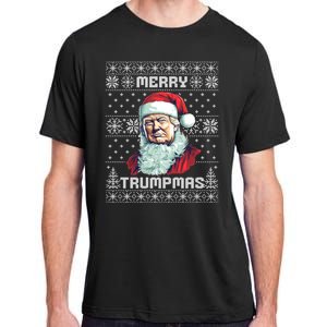 Merry Trumpmas Santa Claus Trump Christmas Ugly Christmas Adult ChromaSoft Performance T-Shirt