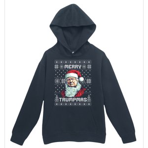 Merry Trumpmas Santa Claus Trump Christmas Ugly Christmas Urban Pullover Hoodie