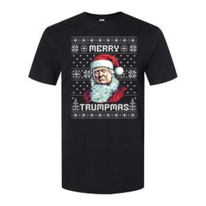 Merry Trumpmas Santa Claus Trump Christmas Ugly Christmas Softstyle CVC T-Shirt