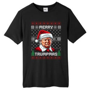 Merry Trumpmas Santa Claus Trump Christmas Ugly Christmas Tall Fusion ChromaSoft Performance T-Shirt