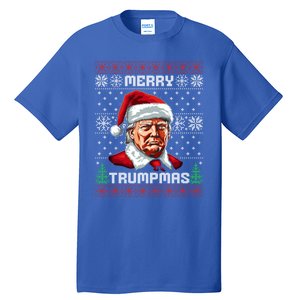 Merry Trumpmas Santa Claus Trump Christmas Ugly Christmas Tall T-Shirt