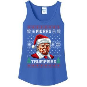 Merry Trumpmas Santa Claus Trump Christmas Ugly Christmas Ladies Essential Tank