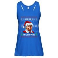 Merry Trumpmas Santa Claus Trump Christmas Ugly Christmas Ladies Essential Flowy Tank