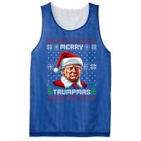 Merry Trumpmas Santa Claus Trump Christmas Ugly Christmas Mesh Reversible Basketball Jersey Tank