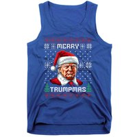 Merry Trumpmas Santa Claus Trump Christmas Ugly Christmas Tank Top